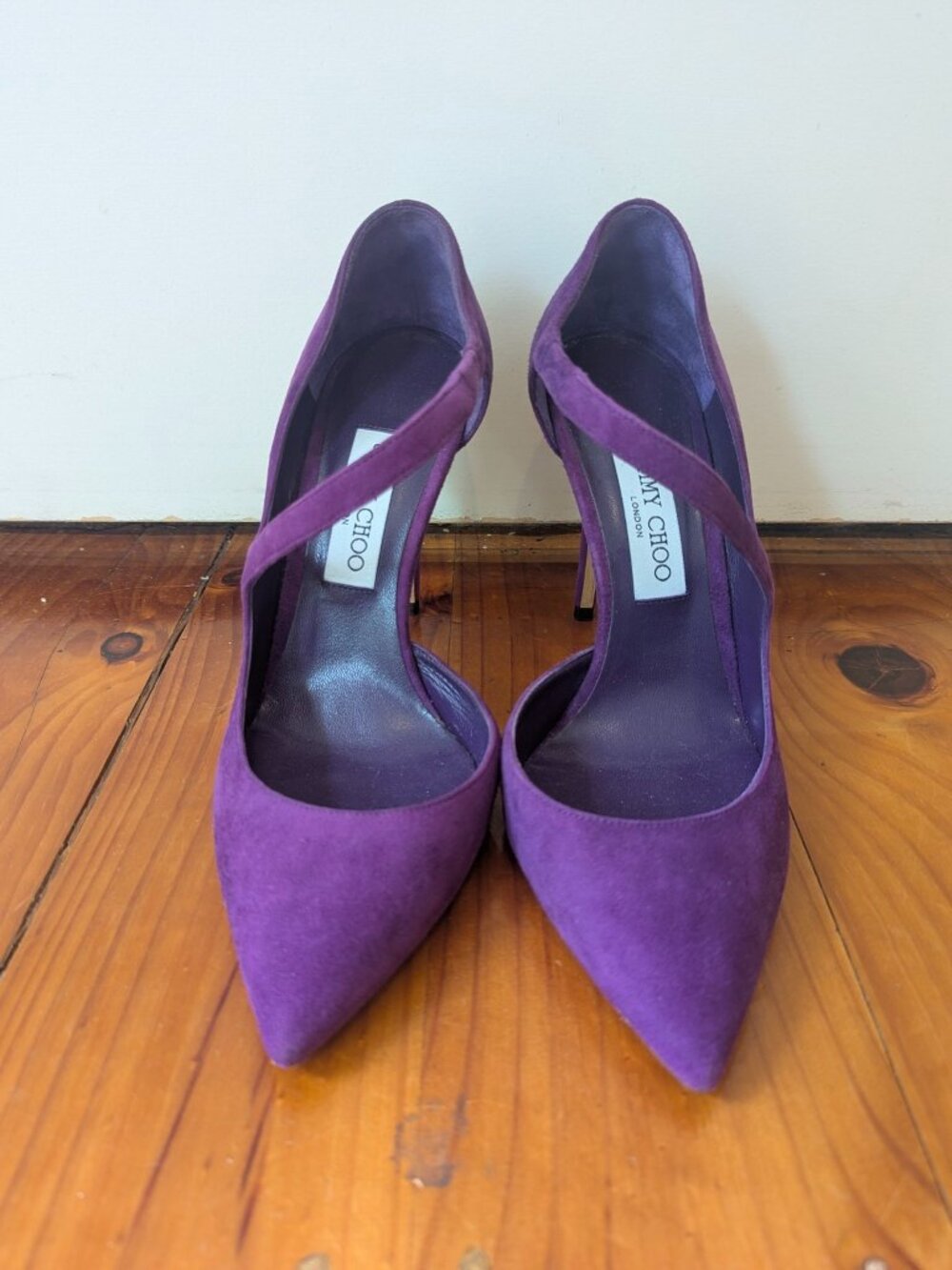 Jimmy Choo Purple Suede Heels
